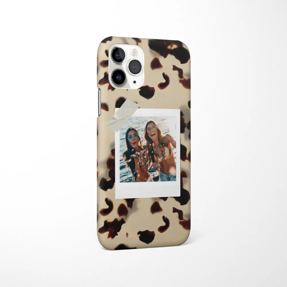 Patterned Personalised Polaroid Bestie Phone Case - Upload Your Photo