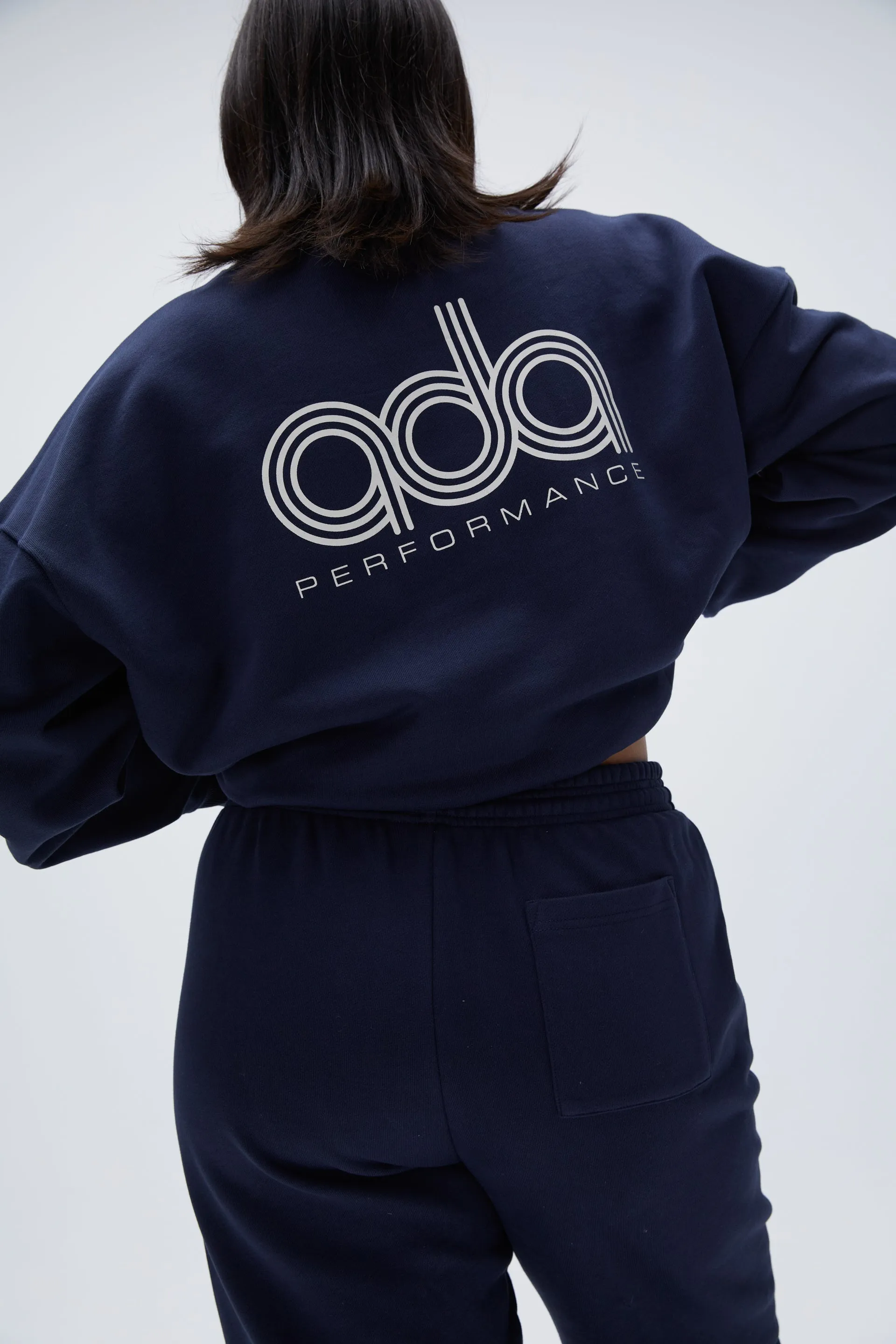 Performance Oversized Sweatshirt - Navy Blue