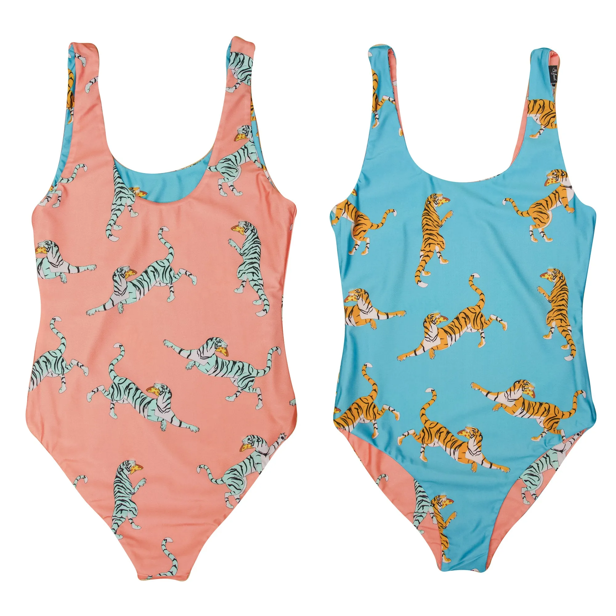 Pizza Tiger - Reversible Swimwear