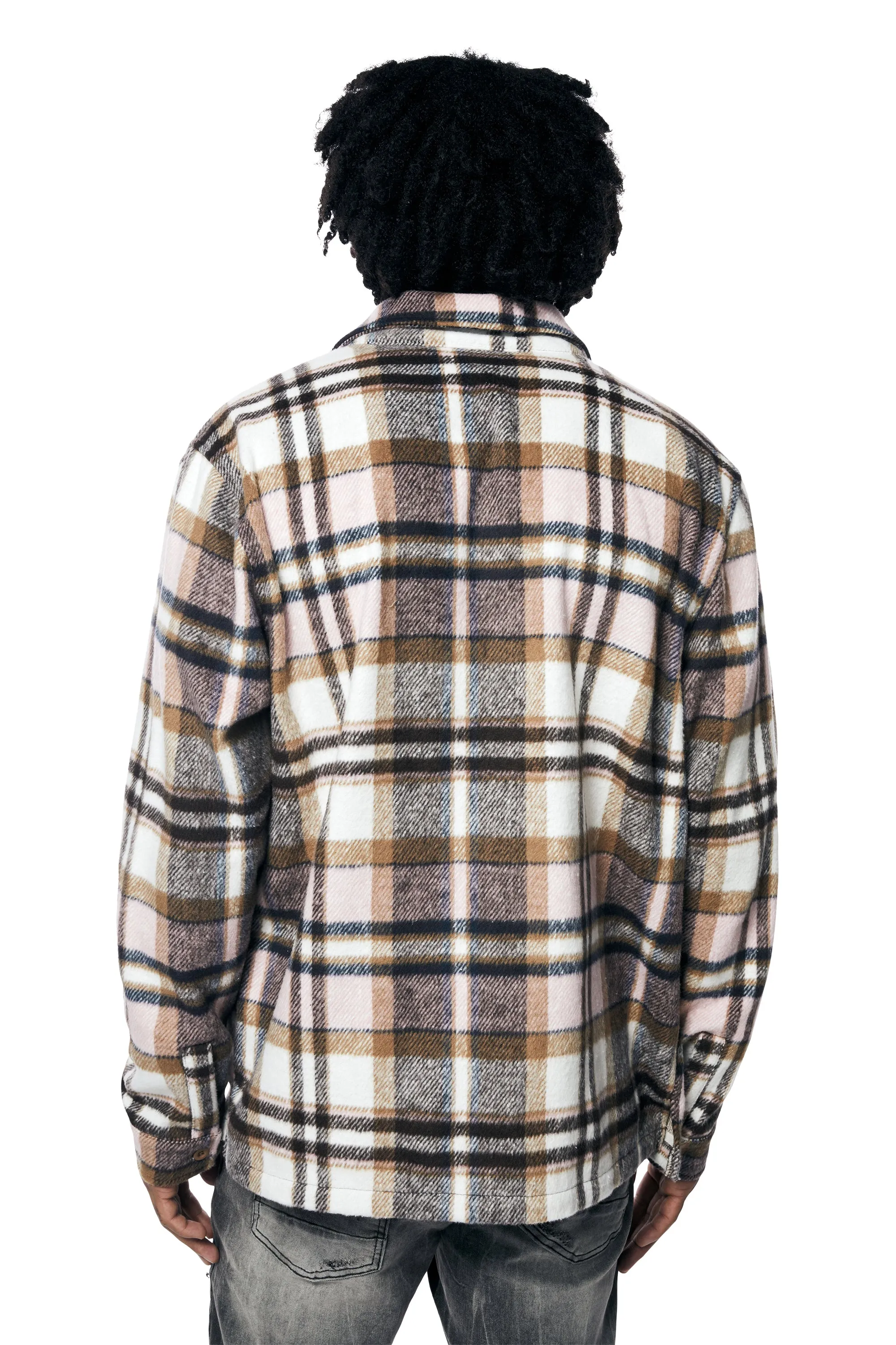 Plaid Flannel Overshirt - Himalaya