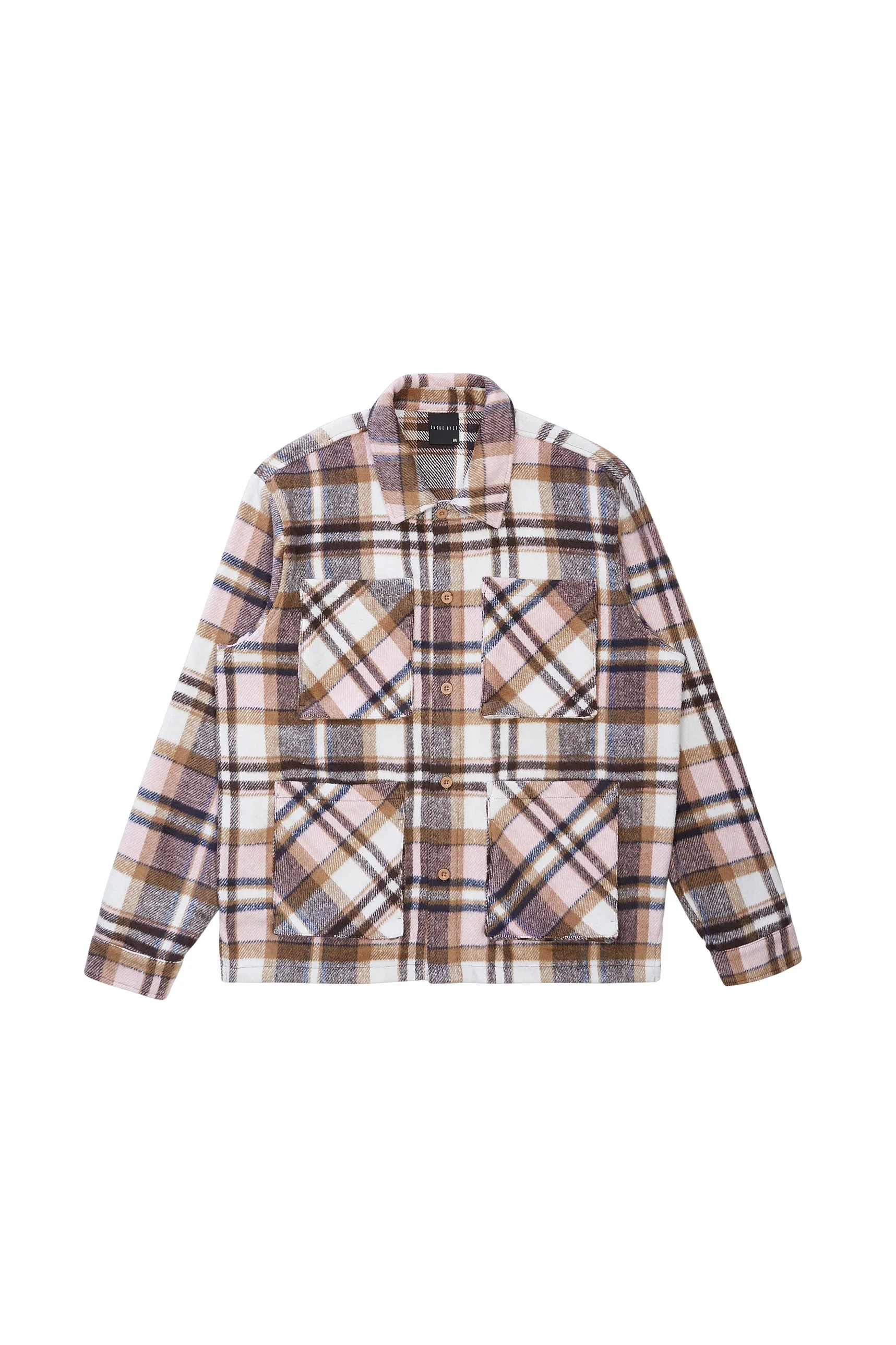 Plaid Flannel Overshirt - Himalaya