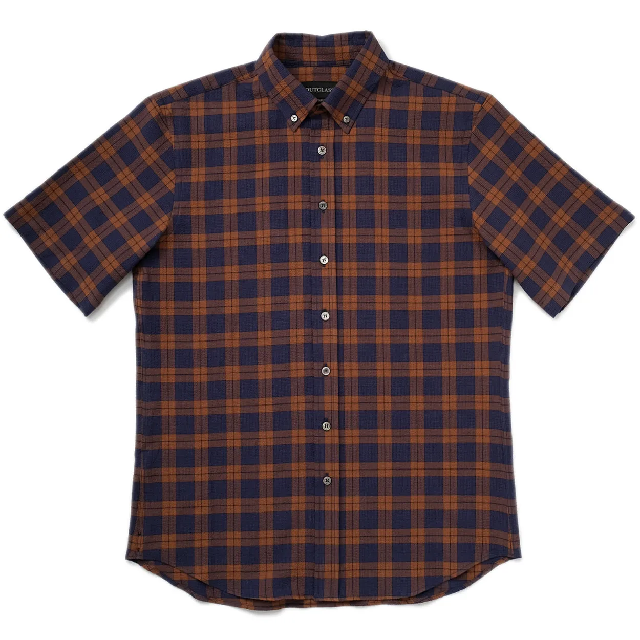 Plaid Micro Seersucker S/S Shirt