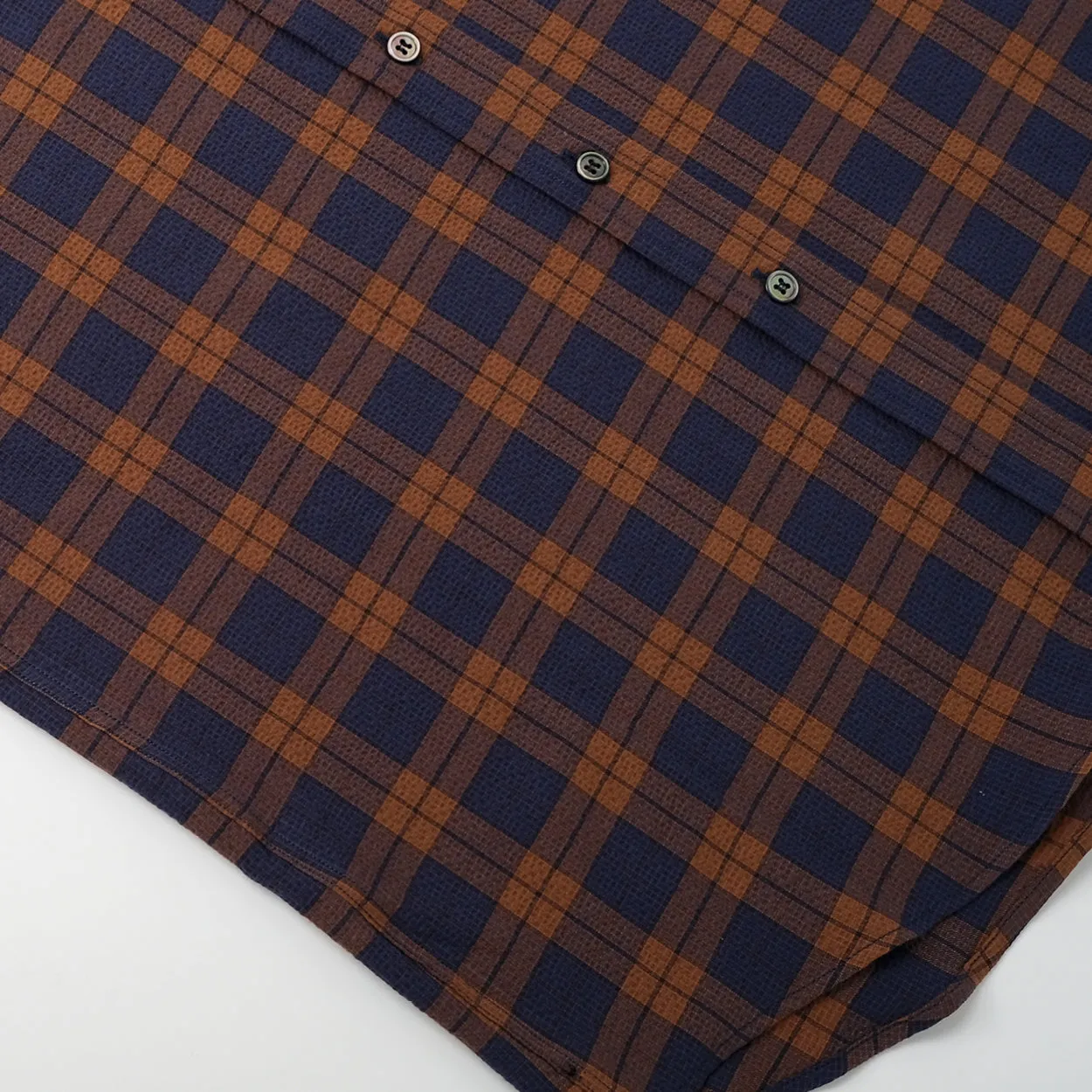 Plaid Micro Seersucker S/S Shirt