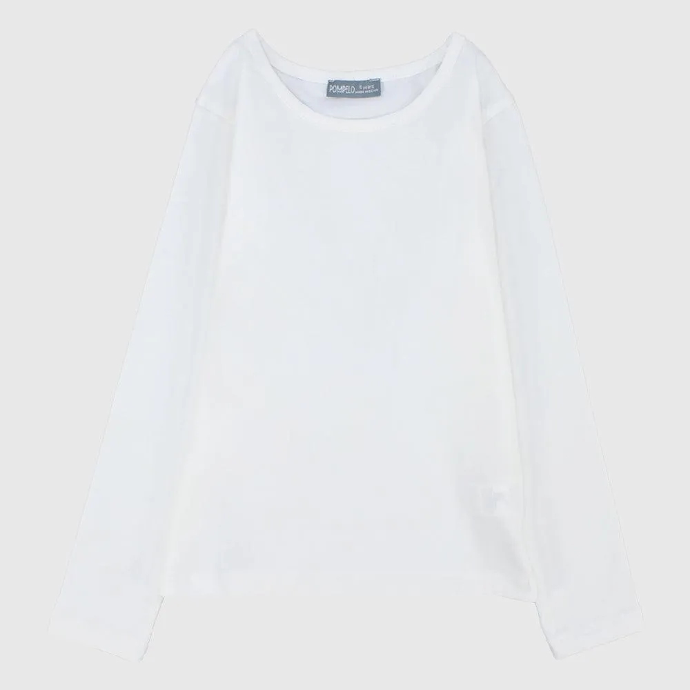 Plain Long-Sleeved T-Shirt