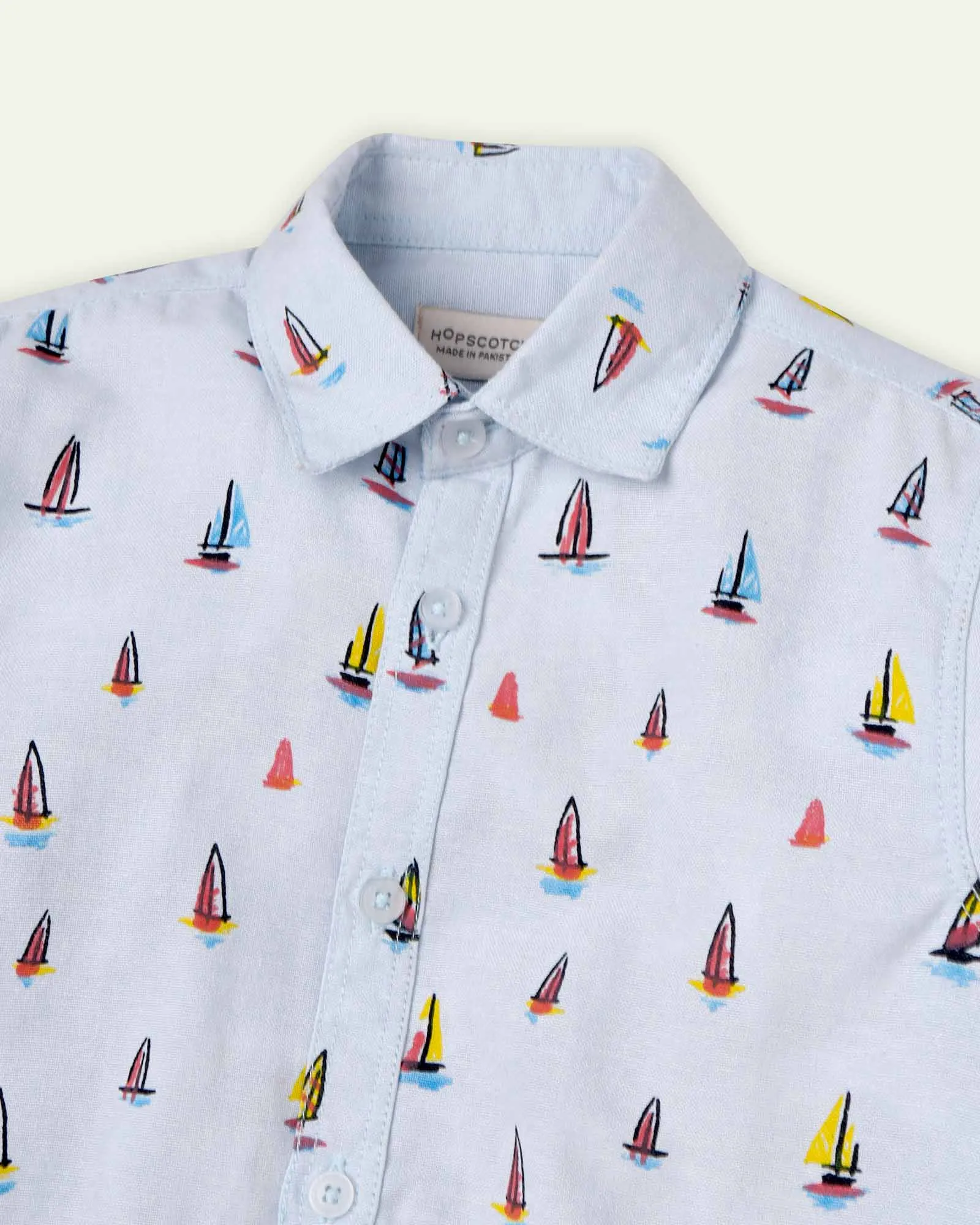 Printed Boats Shirt