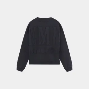 Puzzle Navy Oversized Crewneck