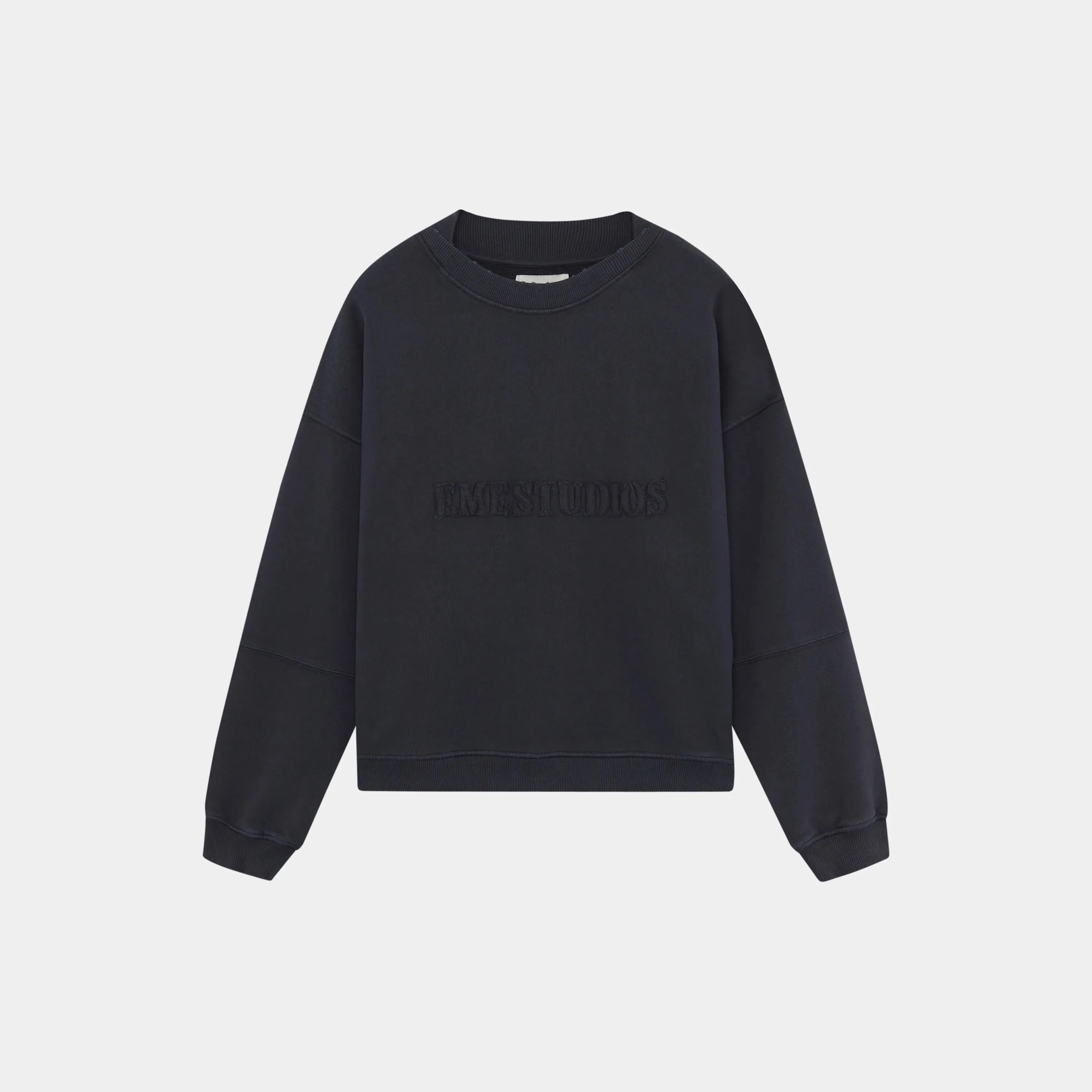 Puzzle Navy Oversized Crewneck