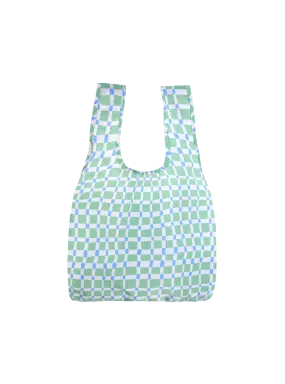 Reusable Bag (Plaid Green)