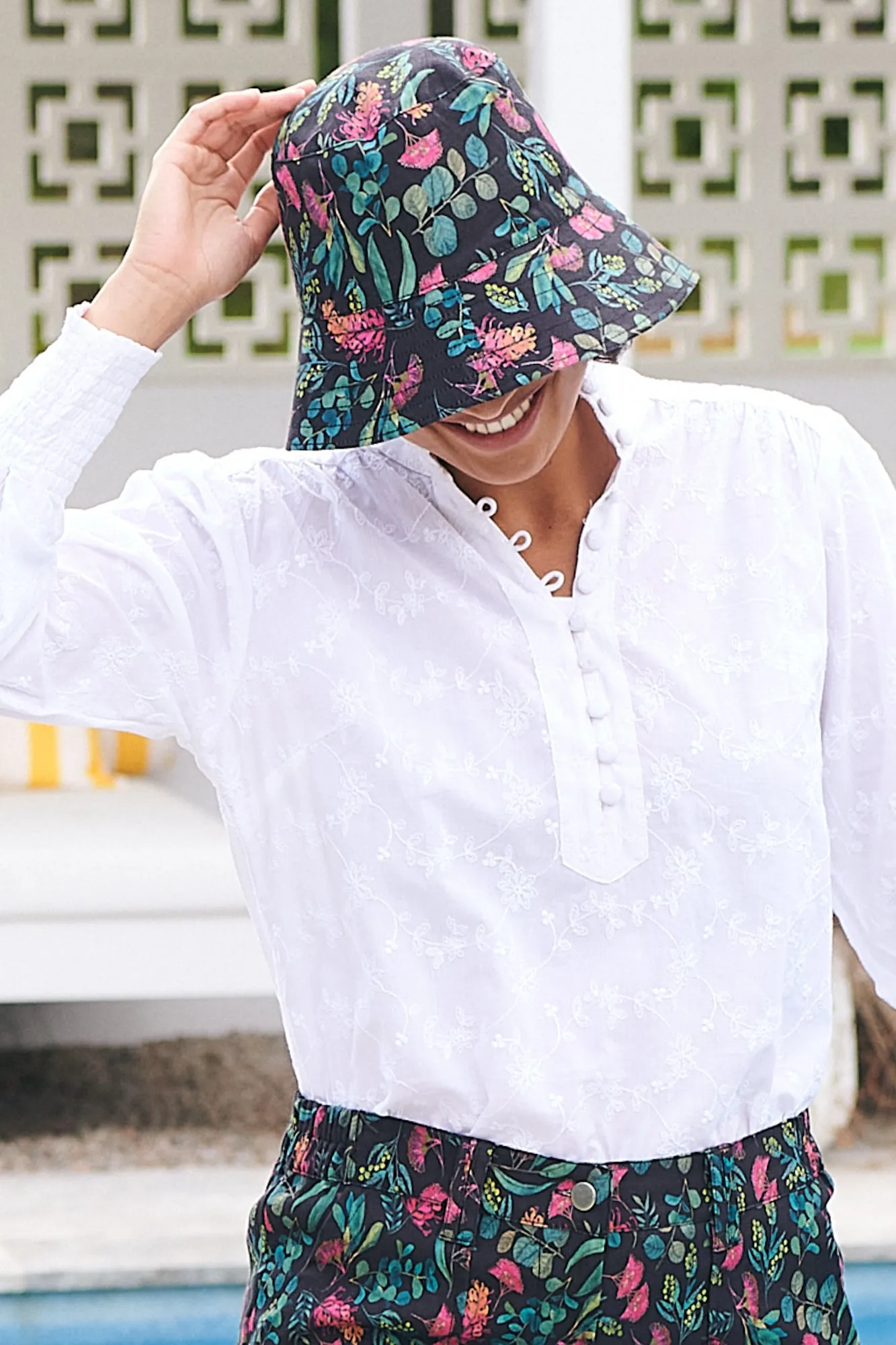 Reversible Bucket Hat Botanica