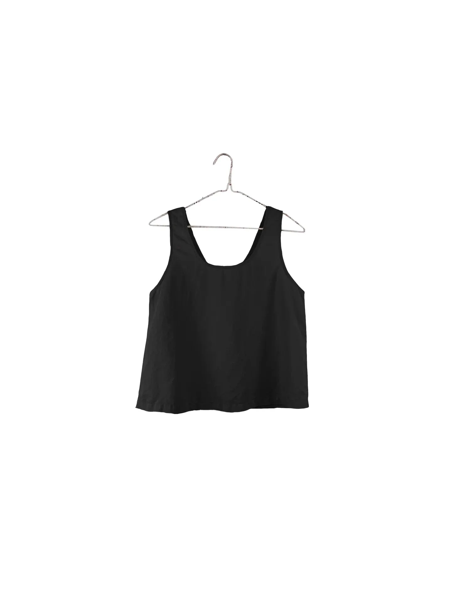 Reversible Linen Tank in Black