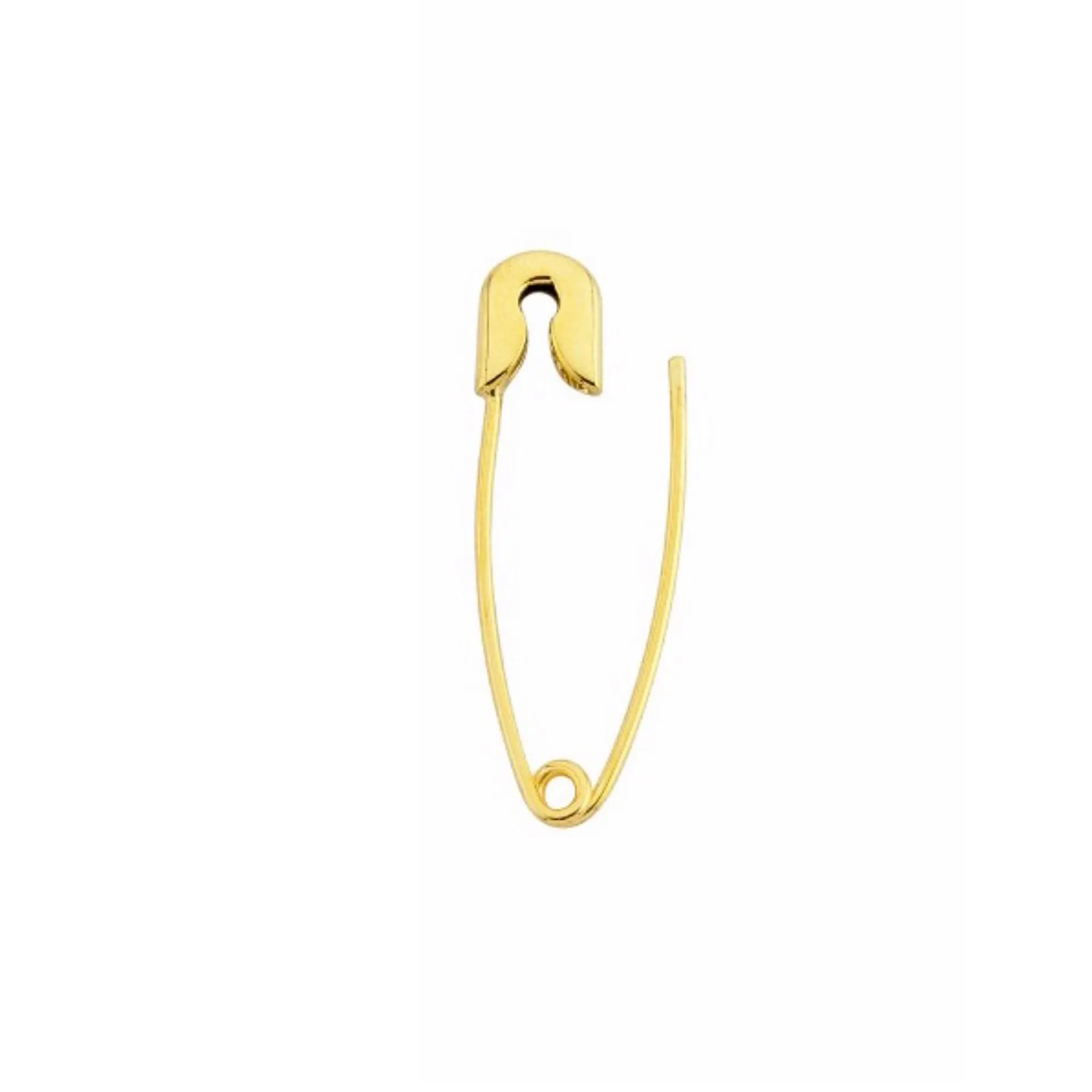 SALE Long Plain Safety Pin Earring