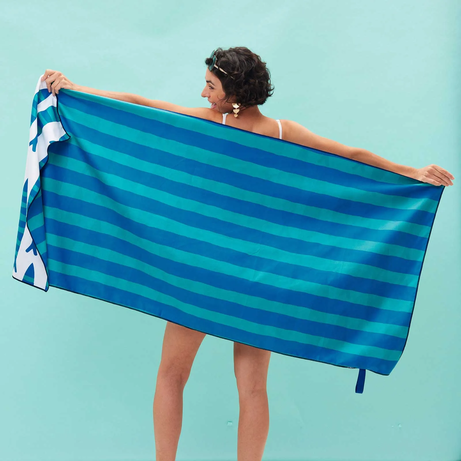 Sardine Reversible Eco Beach Towel