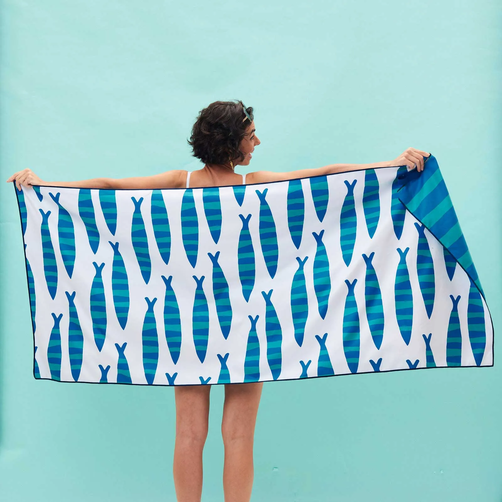 Sardine Reversible Eco Beach Towel