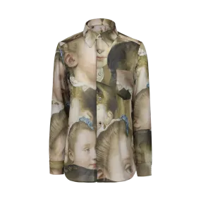 Semi-Sheer Portrait Shirt