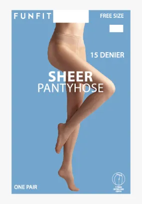 Sheer Pantyhose (Footed) 15 Denier