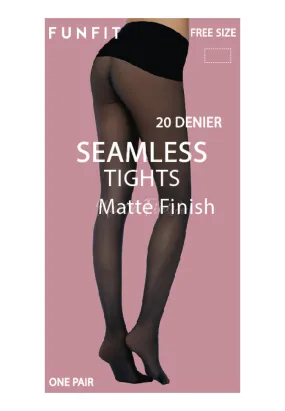 Sheer Seamless Tights (Footed) 20 Denier