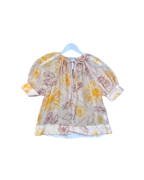 Size 0 (6) - Lee Mathews Sheer Floral Top