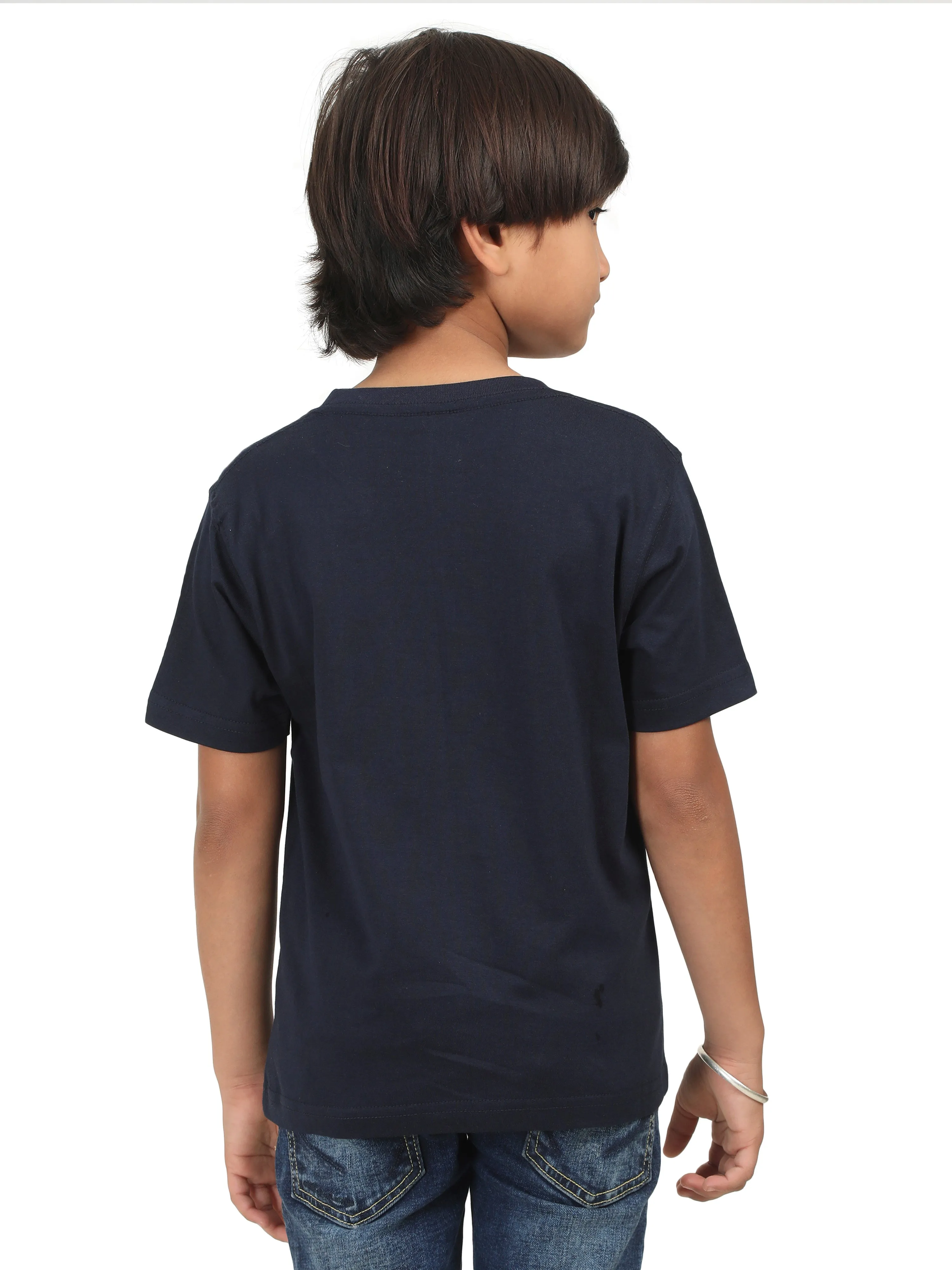 Solids: Plain Black Kids Tshirt