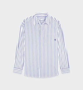 SRC Oversized Shirt - Navy Striped