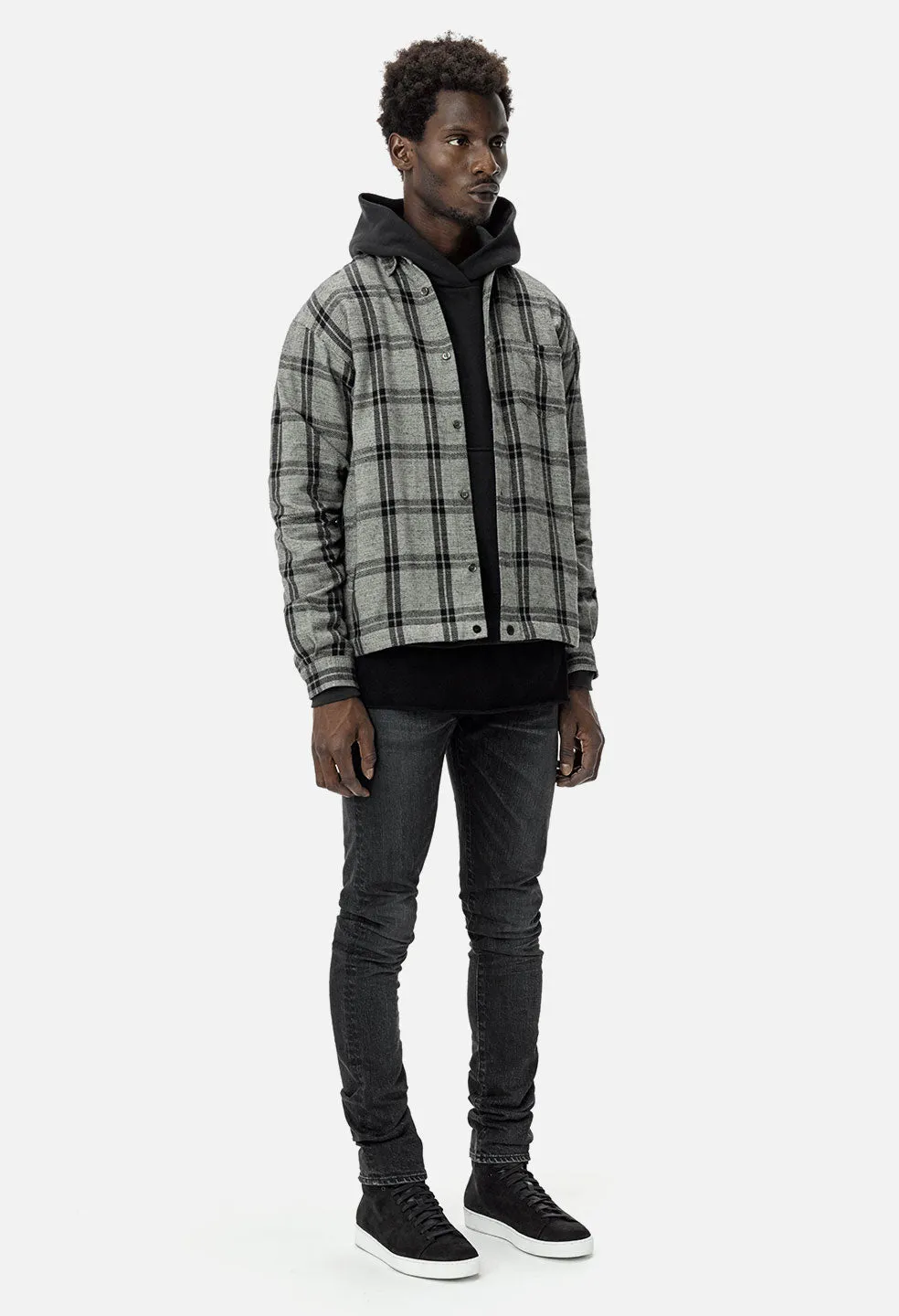 Switch Overshirt / Grey Plaid