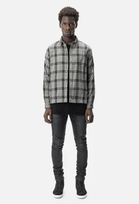 Switch Overshirt / Grey Plaid