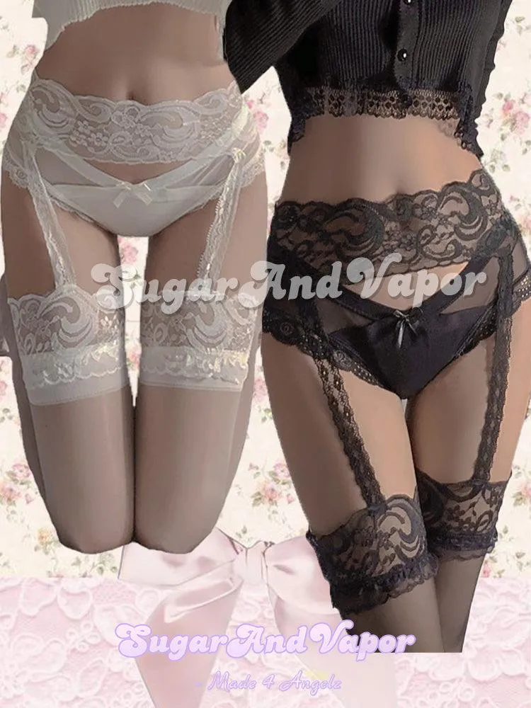 Thalia Lace Garter Sheer Tights