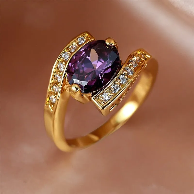 Top Luxury Amethyst Crystal Ring