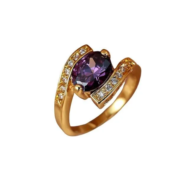 Top Luxury Amethyst Crystal Ring