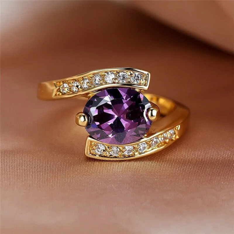 Top Luxury Amethyst Crystal Ring