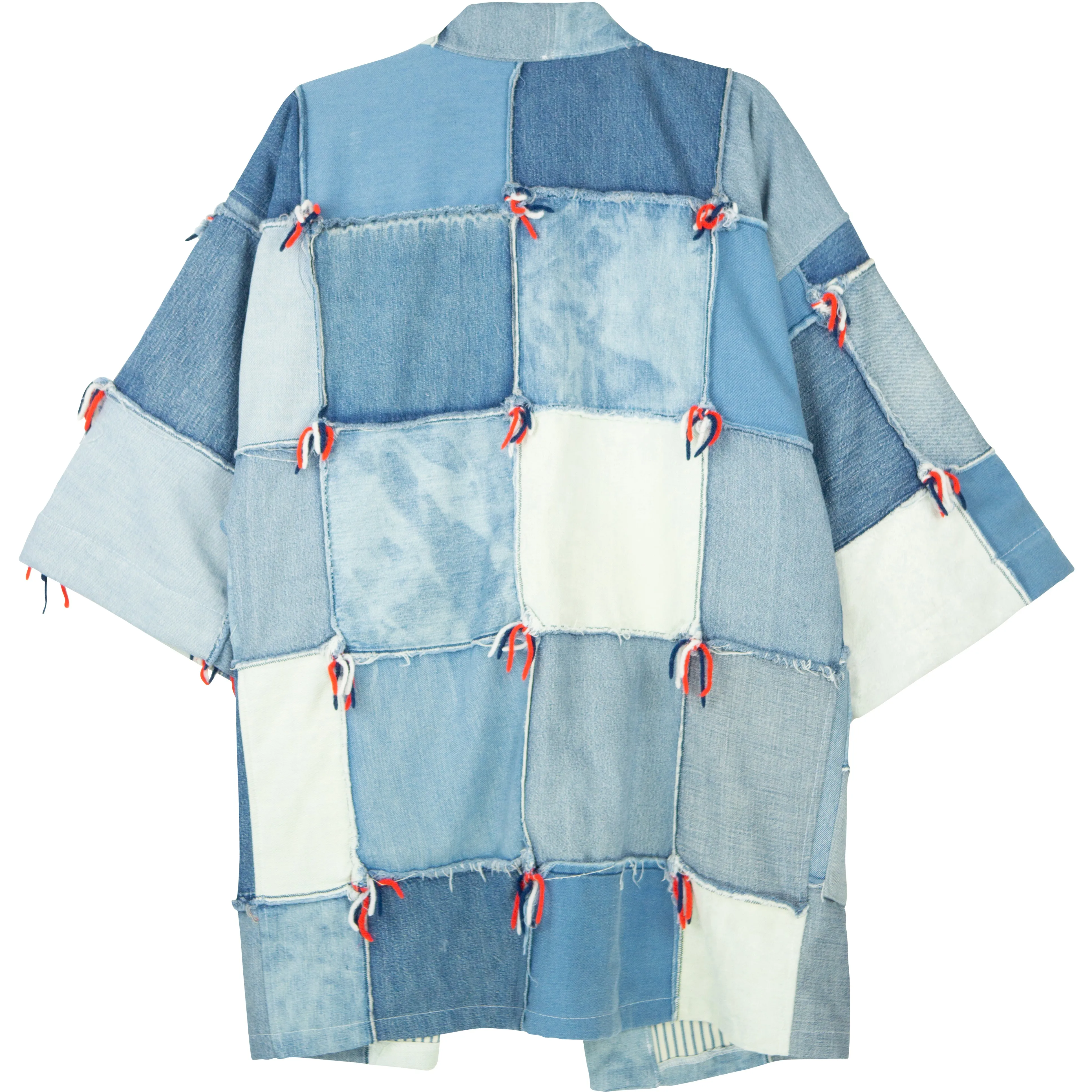 Reversible Upcycled Blanket Kimono - Eco-Friendly Fashion Statement