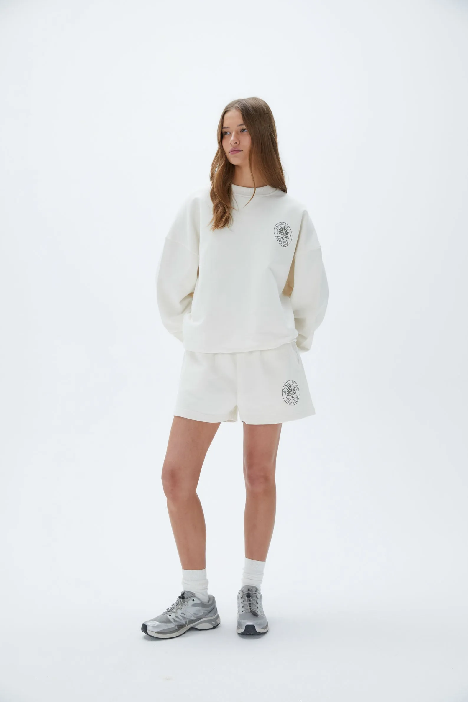 Vacation Oversized Sweatshirt  - Marshmallow White