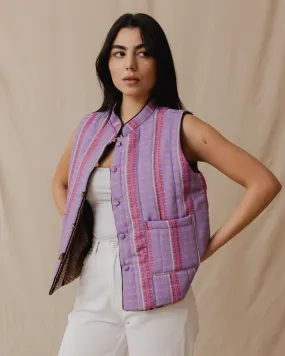 Wild Jungle Reversible Vest Lilac