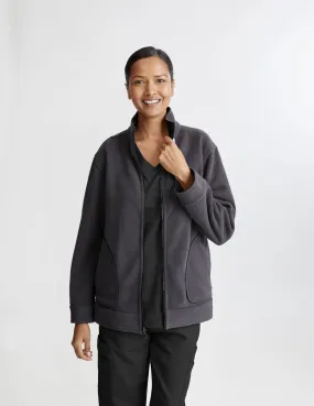 Womens Reversible Fleece Jacket Black