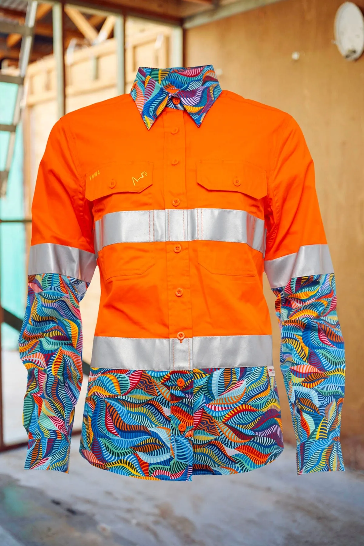 Women's Snazzy Orange Day/Night Hi Vis 2.0 Full Button Work Shirt